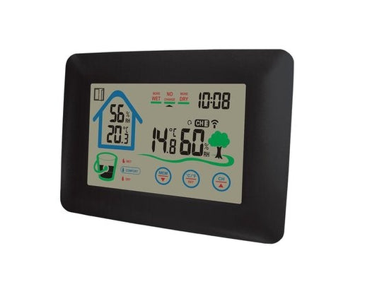 Denver WS-520 - Station météo - Intérieur et extérieur - Mesure la température - l'humidité - Noir
