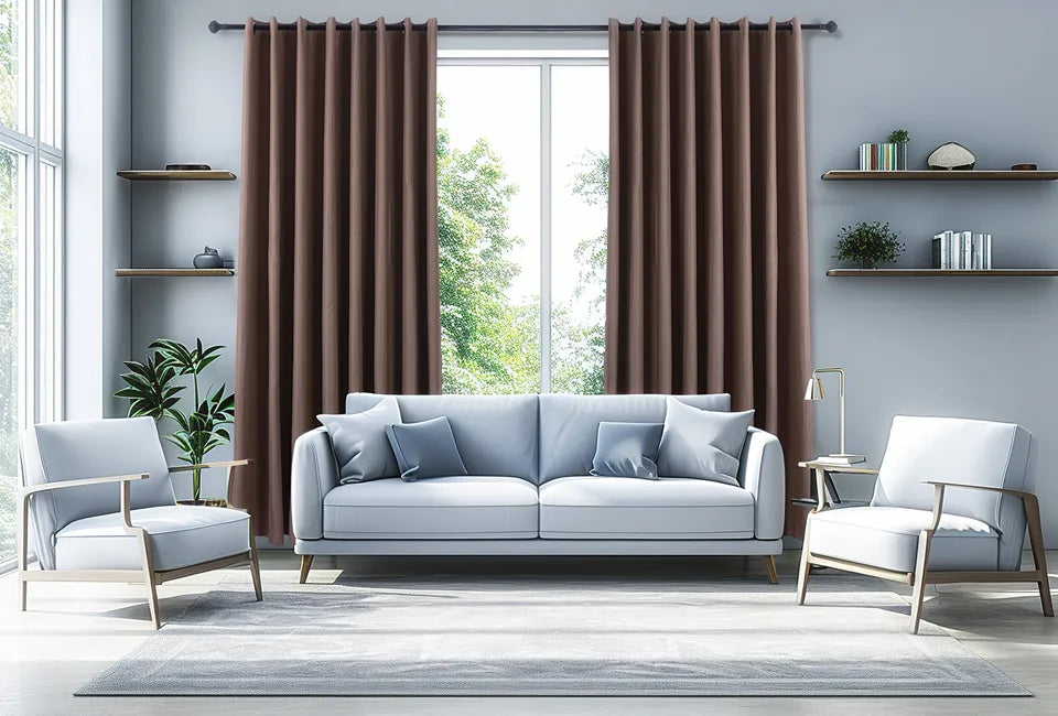 Home&Comfort Rideau occultant 150 x 260 cm - Avec crochets - Taupe