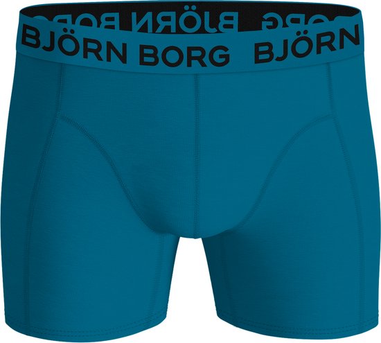 Boxers Björn Borg en coton stretch - Taille XXL - boxers pour homme, longueur standard (lot de 7) - vert - noir - bleu - noir - bleu - noir - bleu