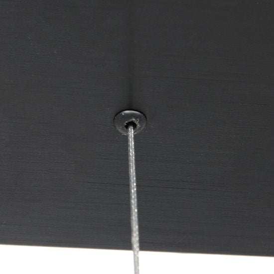Suspension Bloc 3296ZW noire, réglable en hauteur, en verre et métal - Steinhauer, 120 cm, avec module LED et variateur d'intensité