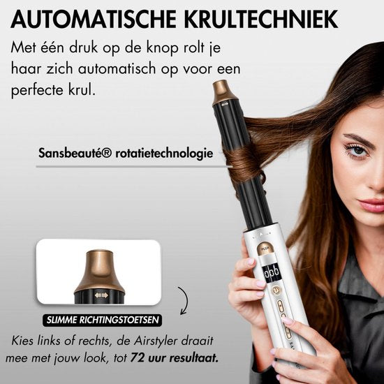 Sansbeauté® 9-in-1 Airstyler with Diffuser - Multistyler - Brosse sèche-cheveux cheveux courts - Boucleur de cheveux - Styler les cheveux - Sèche-cheveux - Brosse chauffante - Brosse à boucler - Fer à boucler - Lisseur de cheveux - Brosse de stylisme - 5