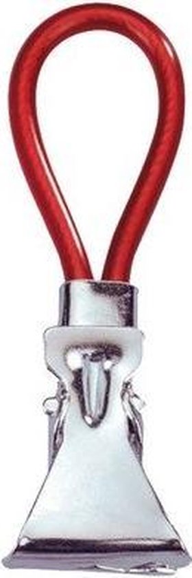 Wenko : crochets de suspension 5,3 x 1 x 1,7 cm, en acier avec revêtement en caoutchouc, rouge
