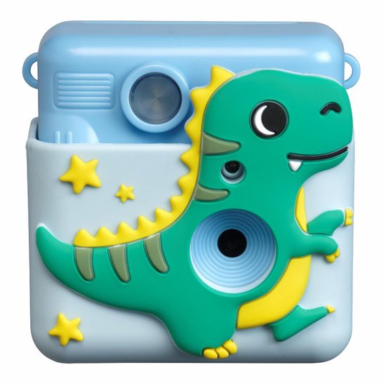 Denver Kids' Camera Full HD with Printer - Selfie Camera - 20MP - Digital Camera Kids - Photo - Video - Games - KPC1363 Blue