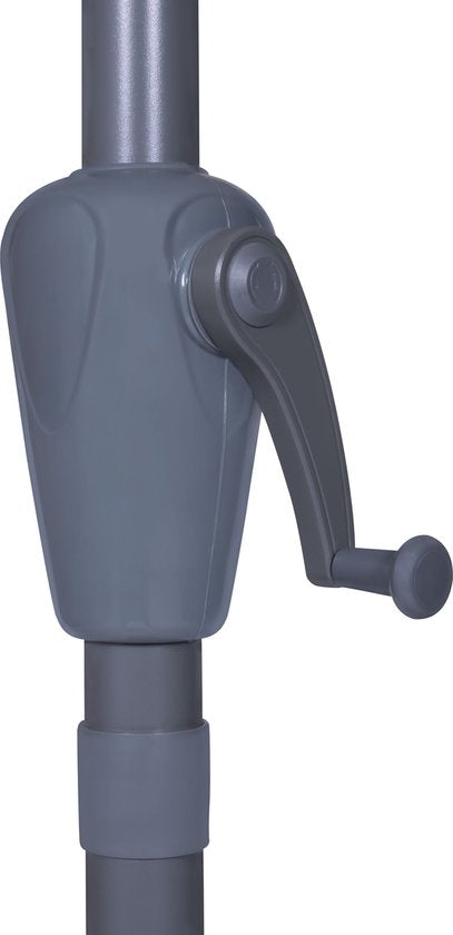 VONROC Premium Parasol Magione - Parasol de balcon durable - Semi-circulaire 270x135cm - Toile résistante aux UV - Beige - Housse de protection incluse