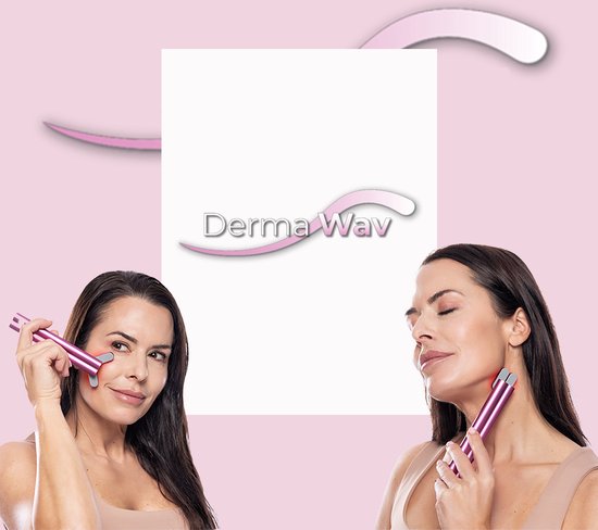 Appareil de beauté 4-en-1 DermaWav - soin de beauté professionnel - chaleur thérapeutique, thérapie par LED rouge, micro-courant et vibrations sonores - un coup de fraîcheur pour votre peau