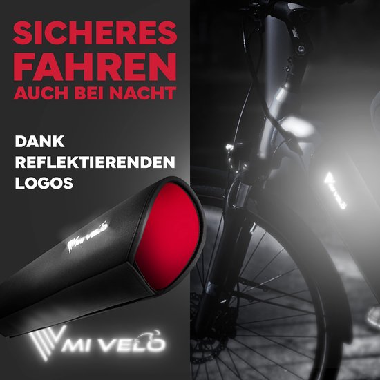 MIVELO E-Bike protection de la batterie I Protection de la batterie Ebike pour la batterie intégrée au cadre 30-40cm de circonférence I I Protection contre le froid, les rayures et la saleté I Prolonge l'autonomie et la durée de vie I Adaptation universel