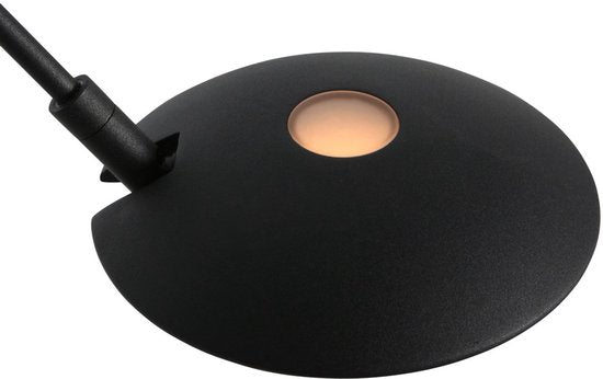 Lampadaire Daphne 2 4601ZW - lampe de lecture en métal noir avec éclairage réglable, télécommande et température de couleur réglable - Steinhauer