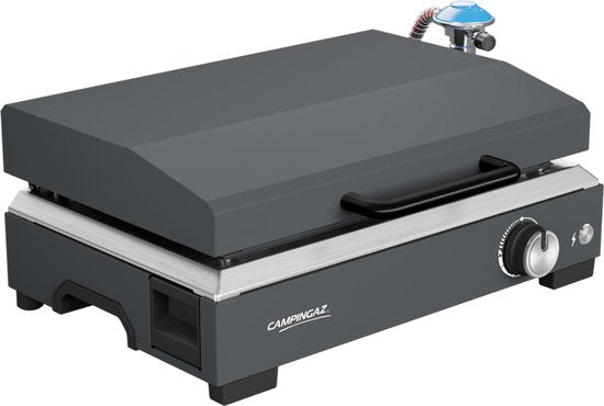 Plaque de cuisson Campingaz Sigma 1 CV - Surface de cuisson de 1 350 cm² – Brûleur Blue Flame pour une répartition optimale de la chaleur – Gris basalte