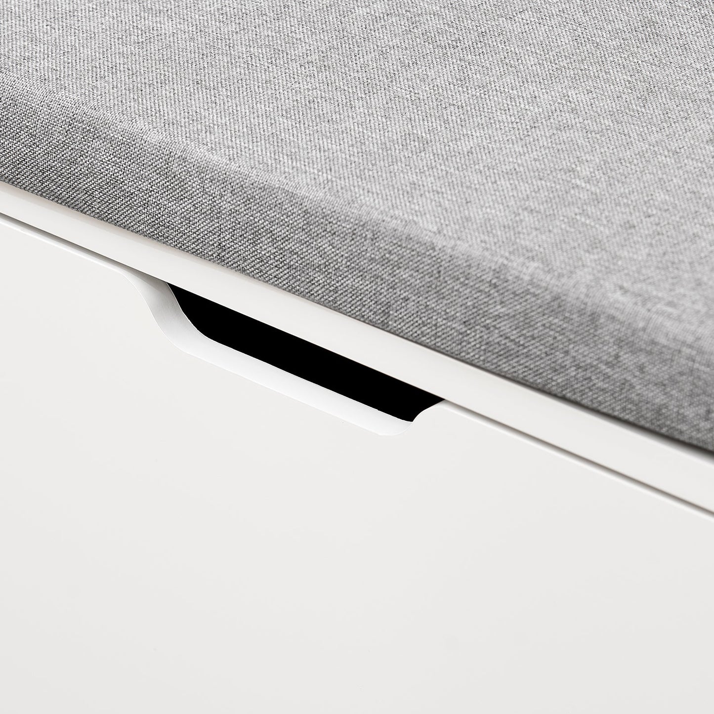 sobuy meuble à chaussures banc à chaussures FSR151-L-W - 105 x 24 x 52 cm - blanc avec coussin gris