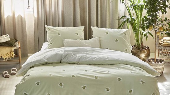 Walra Housse de couette Glossy Grapevine - 200x220 - 100% Coton (BCI) - Vert