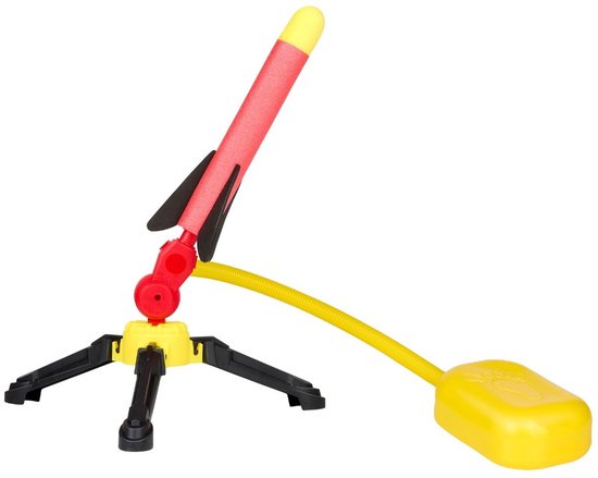 Eddy Toys – Fusées jouets – Fusées en mousse avec pompe à air – Kit Stomp Rocket pour enfants – 3 fusées en mousse de 25 cm – Jouets d'extérieur à partir de 4 ans