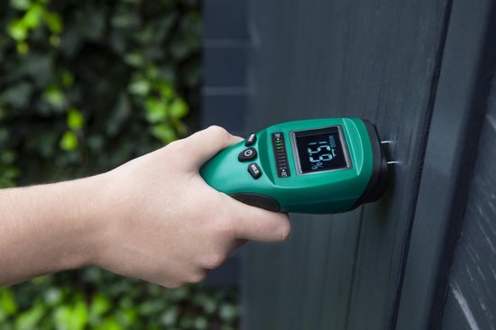 VONROC PRO Humidimètre - Usage professionnel - Précis - LCD rétro-éclairé à fort contraste