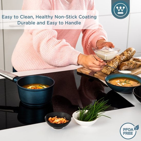 Westinghouse Performance Series - Marmite à induction 18cm - Convient au four - Bleu - Casserole