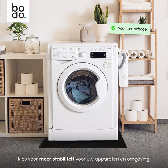 Bodo® Tapis anti-vibrations Machine à laver et sèche-linge - 60x60x1,2cm