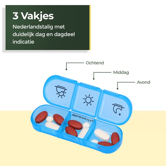 Pilulier Gandria 7 jours - Pilulier amovible - Boîte à médicaments avec 21 compartiments - Boîte à médicaments avec fermeture solide - 3 compartiments par jour - 7 couleurs