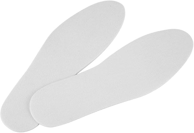Semelles Fockety - Latex respirant - Antibactériennes - Absorbent les odeurs - Blanches