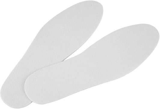 Semelles Fockety - Latex respirant - Antibactériennes - Absorbent les odeurs - Blanches