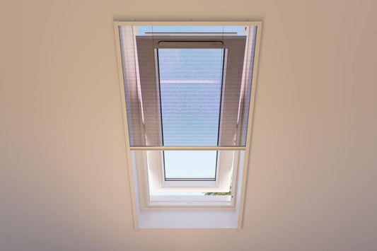 Bruynzeel S500 Moustiquaire de fenêtre plissée - Blanc - 103 x 155 CM
