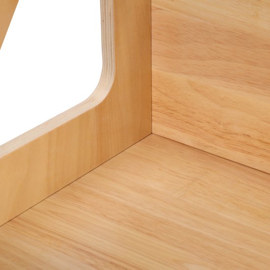 Sunny Liv Leertoren Naturel – Accessoire de cuisine en bois d’inspiration Montessori – Tour de cuisine réglable pour enfants – Jouet sûr et éducatif