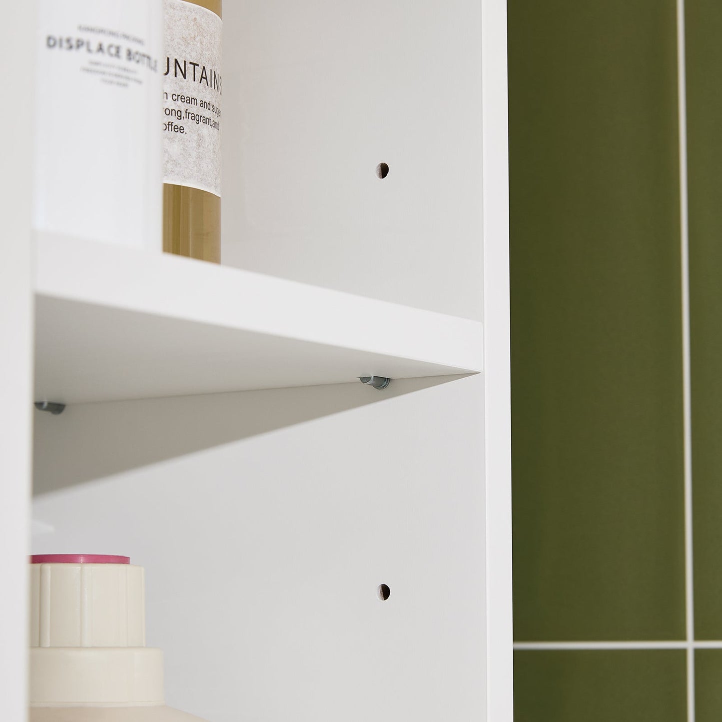 SoBuy BZR54-II-WN Étagère étroite avec 3 tiroirs, plateau amovible et roulettes - 23 x 82 x 65 cm - Blanc