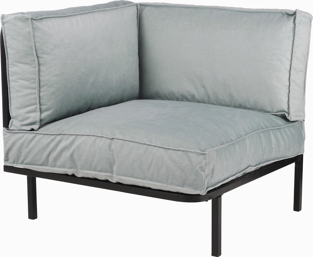 Mica Decorations Celo Lounge Sofa Élément d'angle - 83x83x78 cm - Métal noir