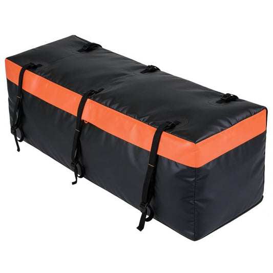 Sac de voyage Coast pour porte-bagages sur attelage – 255 L – 129 x 42 x 45 cm – Orange et noir
