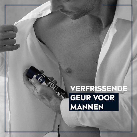 Déodorant en spray NIVEA Men Invisible pour Black & White - 150 ml