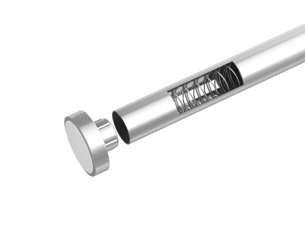 Barre de douche télescopique WENKO Luz, chrome - 70-115 cm - acier inoxydable