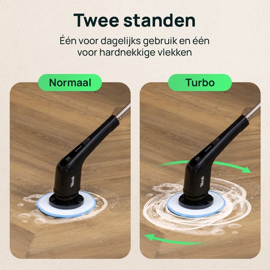 Skrub Electric Cleaning Brush - Brosse à récurer avec manche pour la salle de bain - 8 accessoires