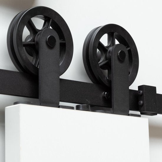 Système de porte coulissante Intersteel Wheel Top noir mat