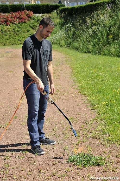 Brûleur de mauvaises herbes à gaz – Hozelock - désherbeur thermique – tuyau 5m
