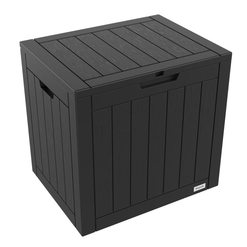 Boîte de rangement Lifegoods 118L - aspect bois - étanche - capacité 55 kg