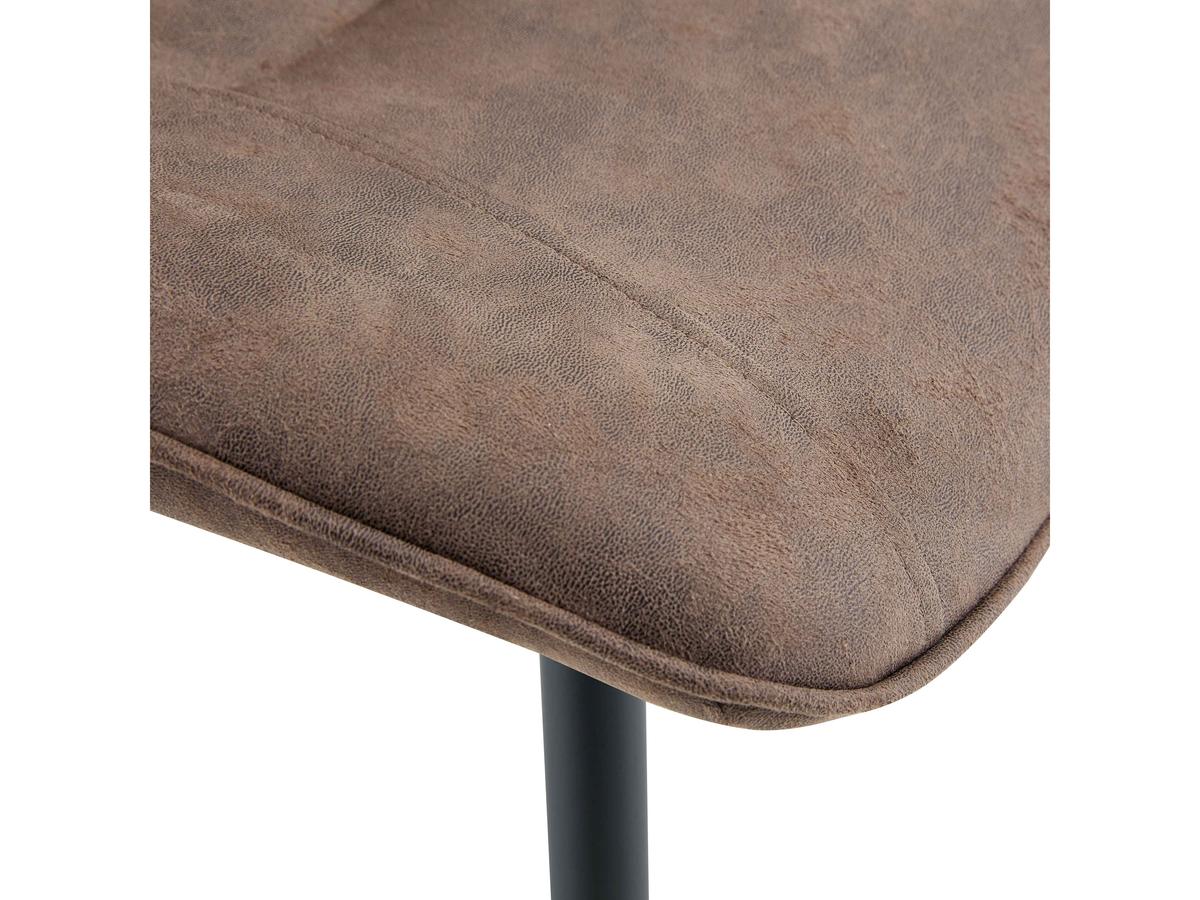 Chaise de salle à manger Multifurn Sten Duopack - Micro-cuir taupe - Lot de 2