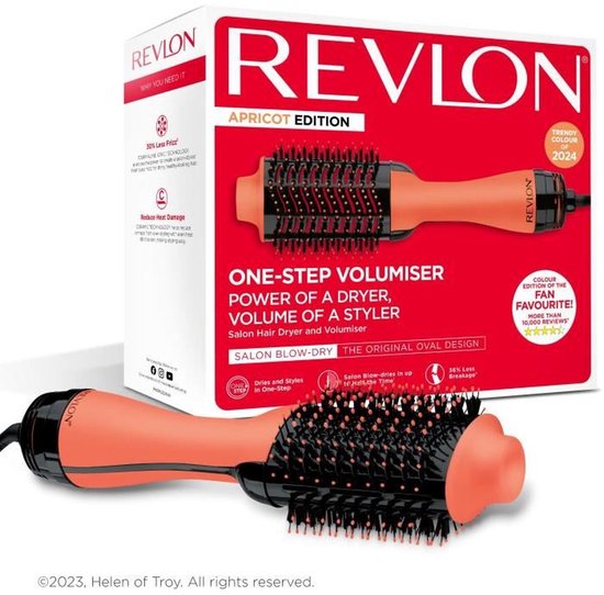 Revlon Tools - Sèche-cheveux et volumateur 2-en-1 One Step - Abricot