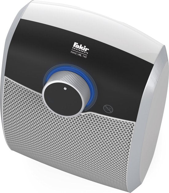 Fakir Trend HL 140 Ventilateur de poêle en céramique - Chauffage électrique avec 2 niveaux de chauffage - Blanc/Argent