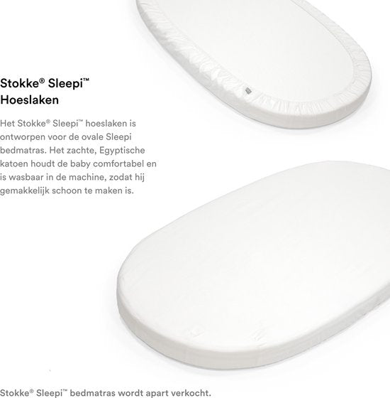 Drap-housse pour lit bébé Stokke® Sleepi™ V3 - Blanc