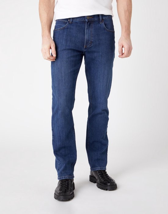 Wrangler JEANS STRAIGHT DARK STONE hommes taille 34 X 30