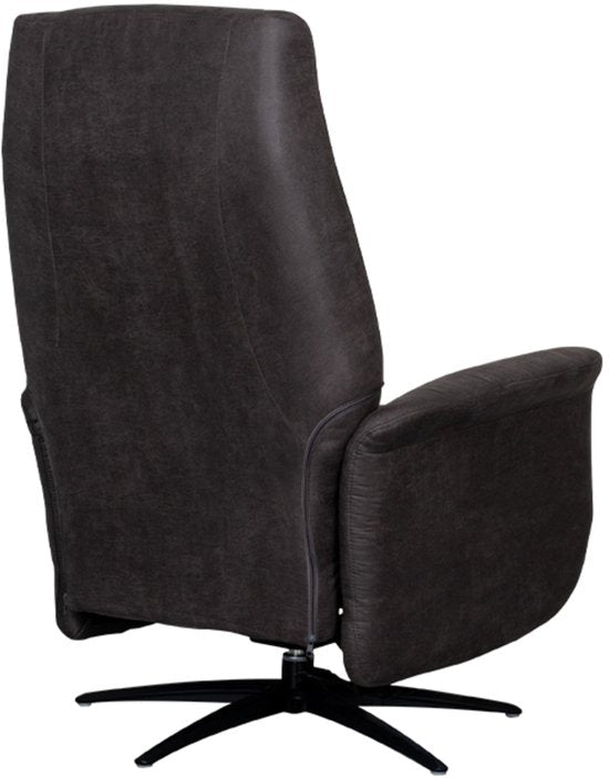 LABEL51 Fauteuil Stockholm - Gris - Tissu - Taille unique - - - Pivotant - Avec accoudoirs