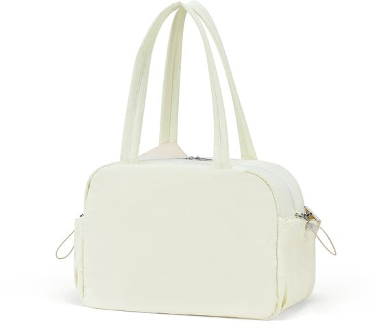 Skycases Weekend Bag - Article personnel - Bagage à main pour Ryanair et Transavia - Imperméable et spacieux - Compartiments intelligents - Idéal pour le voyage et l'usage quotidien - Beige