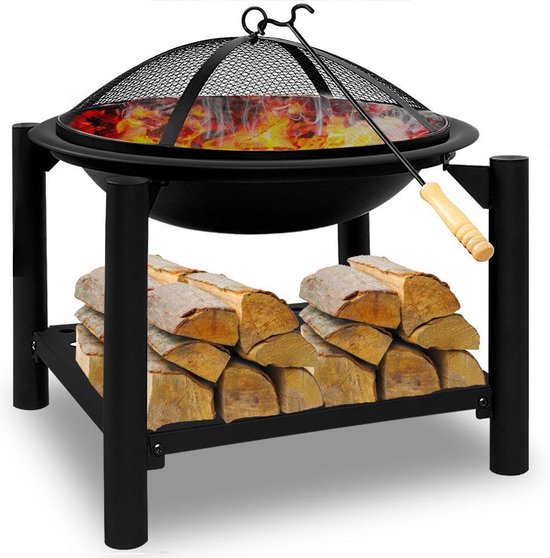 Gardebruk Firebowl - Ø55cm Stake Spark Grid Lid - Black