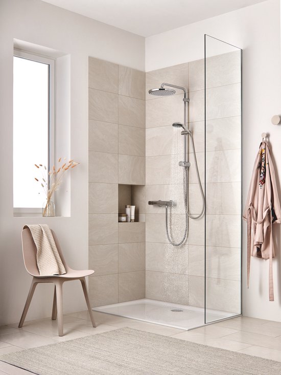 Douchette à main GROHE Vitalio Start 100 - Ø 10 cm - Économie d'eau - 2 types de jet - Chrome
