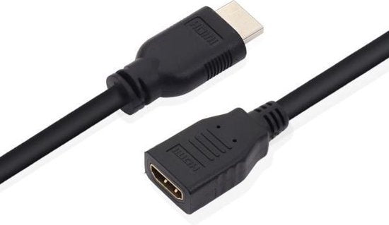 Garpex® Câble d'extension HDMI - Adaptateur HDMI mâle vers HDMI femelle - 4K 30Hz Ultra HD - 30cm