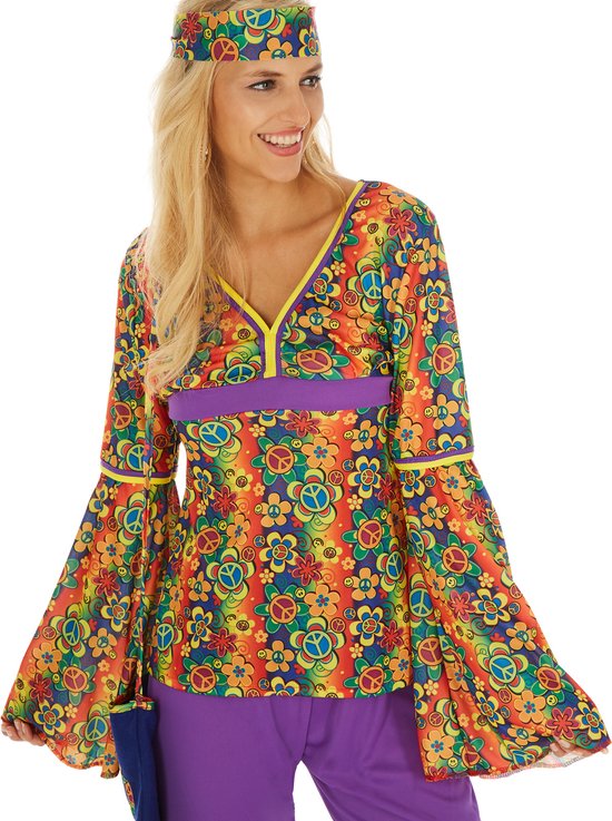 dressforfun - Costume femme Hippie XL - costume de déguisement halloween costume de fête carnaval costume de fête - 300945