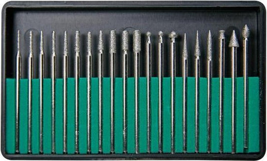 Jeu de fraises diamantées Velleman, jeu d'accessoires pour outil multifonction, 20 pièces
