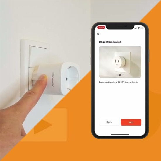 Denver Smart Plug avec compteur d'énergie - Mise à la terre - Minuteur - Prise intelligente - TUYA - Fonctionne avec Amazon Alexa et Google Home - Wifi - Pour iOS et Android - SHP102