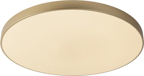 Lucide UNAR - Plafonnier - Ø 80 cm - LED 3 StepDim - 1x80 W 2700 K - Or mat / Laiton