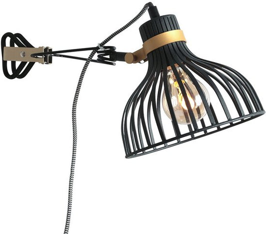 Applique murale Anne Lighting Dunbar - noire - métal - 3093ZW