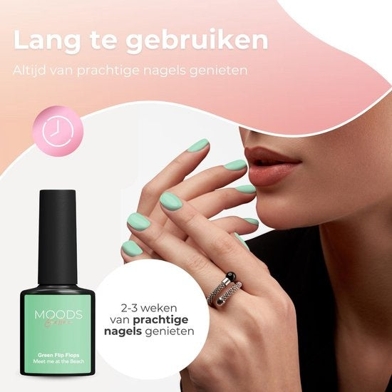Vernis semi permanent Moods Gellac - Set de 6 pièces - Vernis à ongles en gel - 8ML - Edition été - Gellac - Nails - Gel Polish Starter Pack - Couleurs d'été