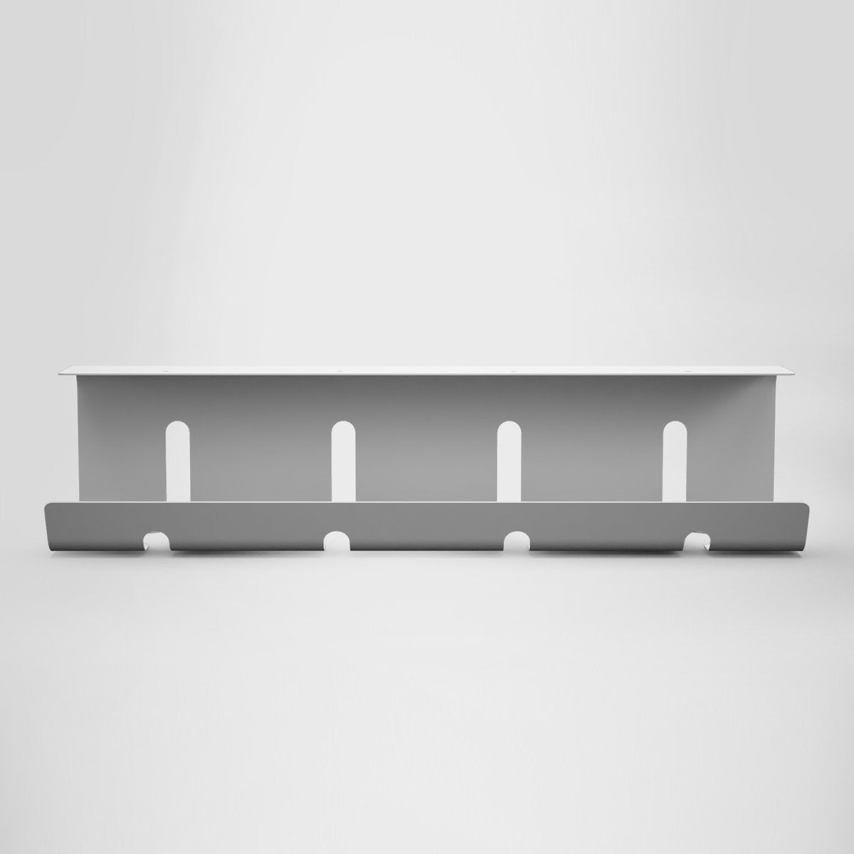 Stilemo Cable Tray Desk - Support de câbles 43 CM - Organisateur de câbles 5 KG de capacité de charge - Blanc