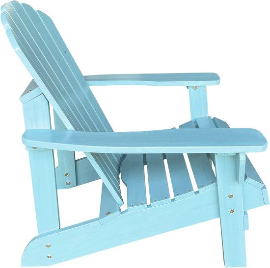 Chaise AXI Carmen Adirondack – Chaise longue en bois avec accoudoirs – Dossier haut - 90,5 x 78,4 x 93 cm
